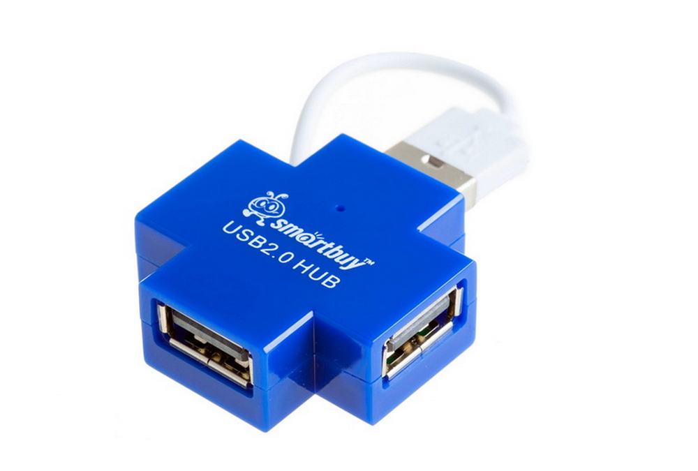 Картридер USB - Xaб SmartBuy SBHA-6900 4 порта