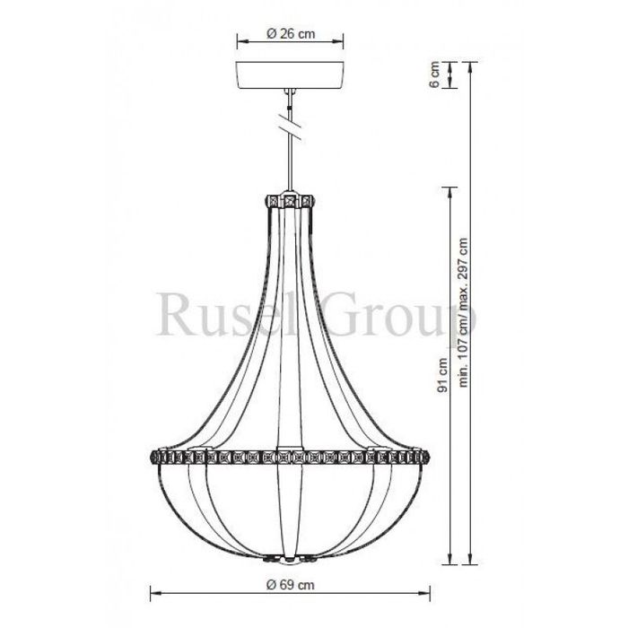 Люстра Swarovski CRYSTAL EMPIRE SCE120D