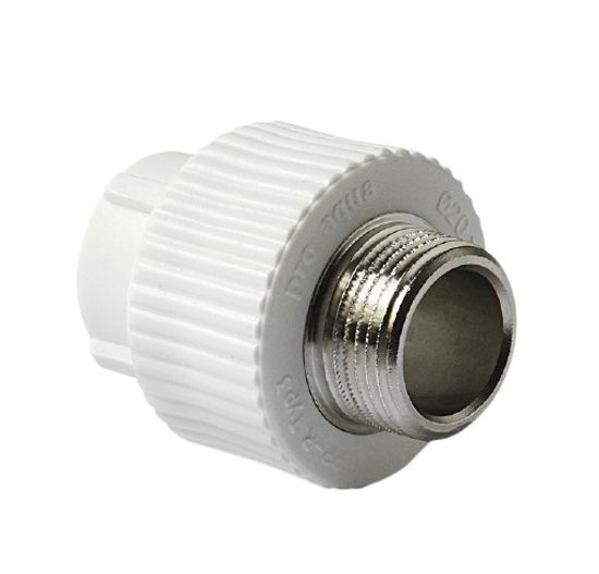 Муфта комбинированная Pro Aqua 25х1/2" НР с наружной резьбой полипропиленовая