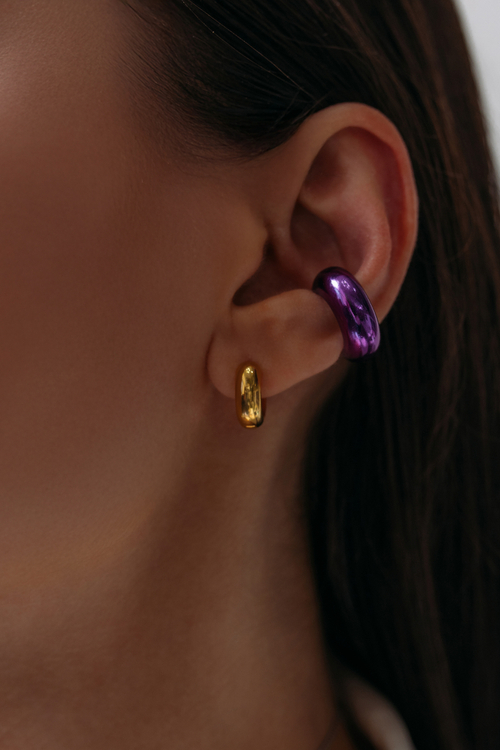 Кафф "Бублик" фиолетовый