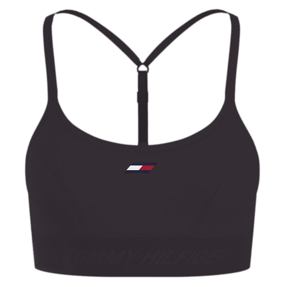ТОП теннисный Tommy Hilfiger Light Intensity Essential Strap Bra - black