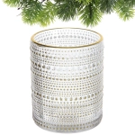 Подсвечник «Хрустальный блеск» 10*12,5 см, Белый