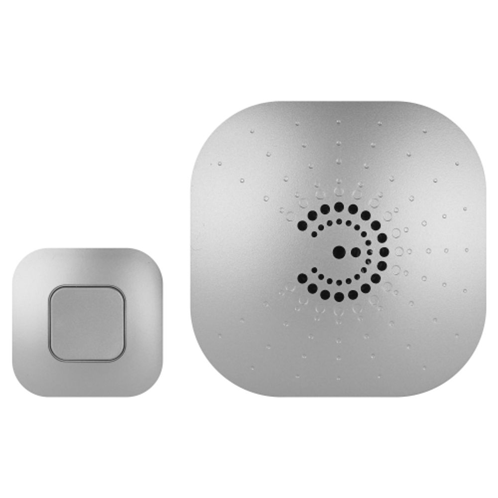 Звонок дверной ЭРА BIONIC Silver беспроводной серебристый 6 мелодий