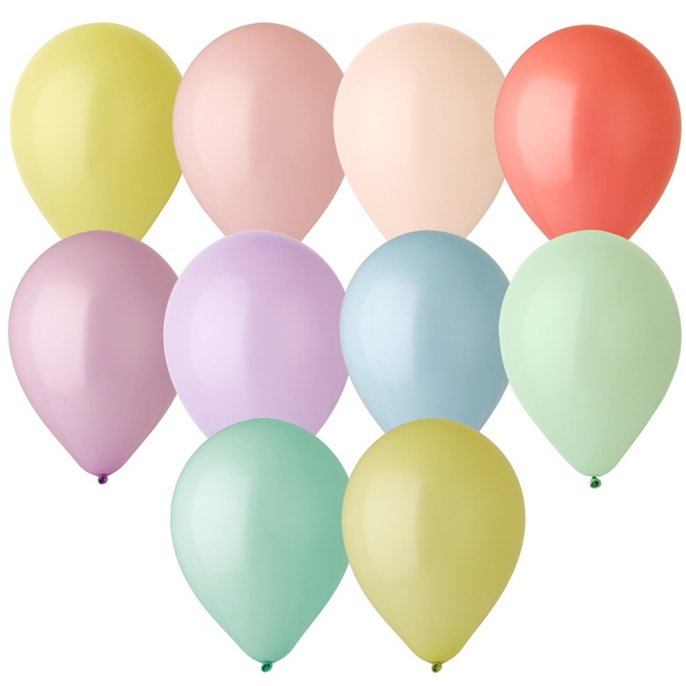 Шар латексный Macaron Стандарт 30 см (Ассорти)