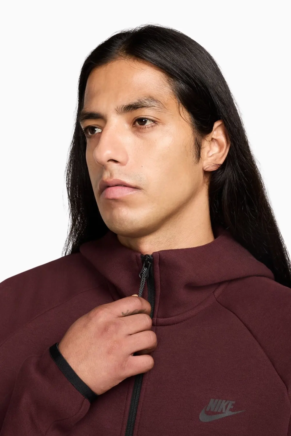 Кофта Nike Sportswear Tech Fleece Windrunner - бордовый