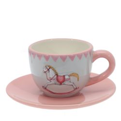 GAEM Набор чашка с блюдцем "Лошадка", 250 мл, L15 W15 H8 см