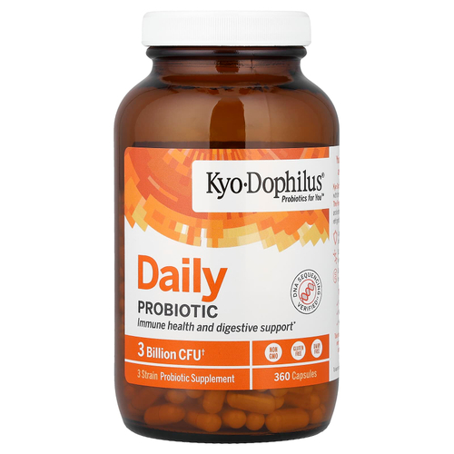 Kyolic, Kyo-Dophilus®, пробиотик для ежедневного приема, 360 капсул