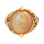 Кольцо с Опалом и Бриллиантами, R0155-0/1