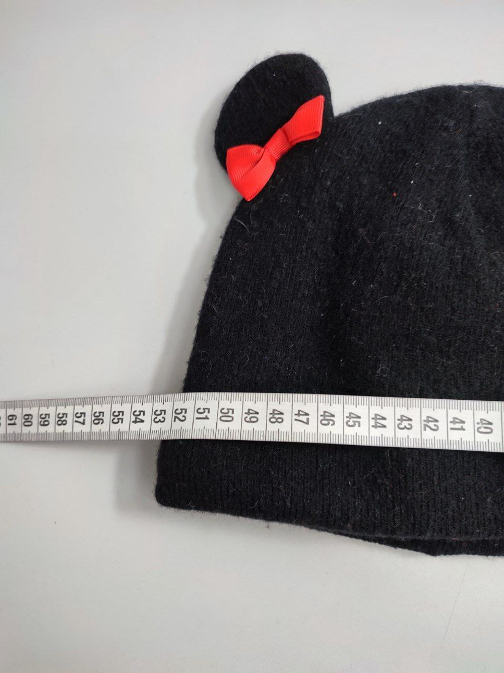 Шапка с ушками и бантиками