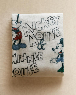 ZARA HOME ДЕТСКИЙ ФЛИСОВЫЙ ПЛЕД МИККИ И МИННИ ©DISNEY, ЭКРЮ