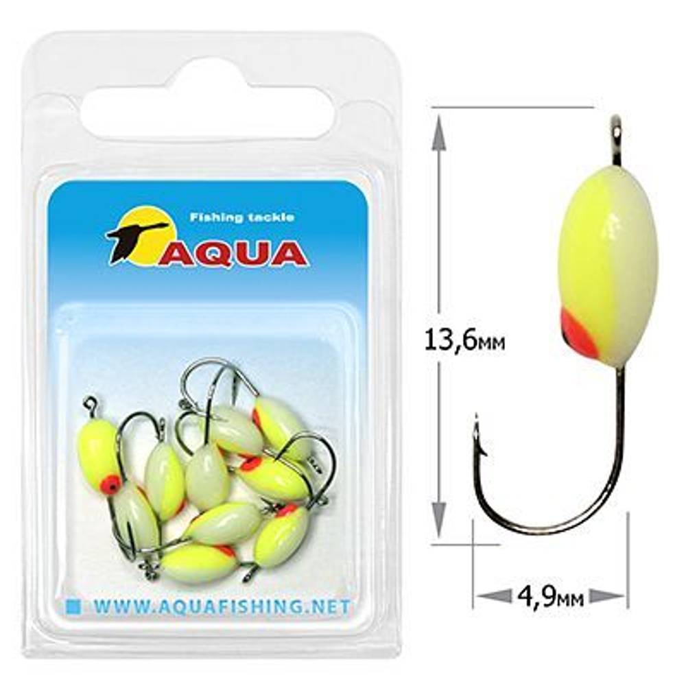 Мормышка фосфорная №06, крючок №12 (2 упакпо 10 шт) 0,08g