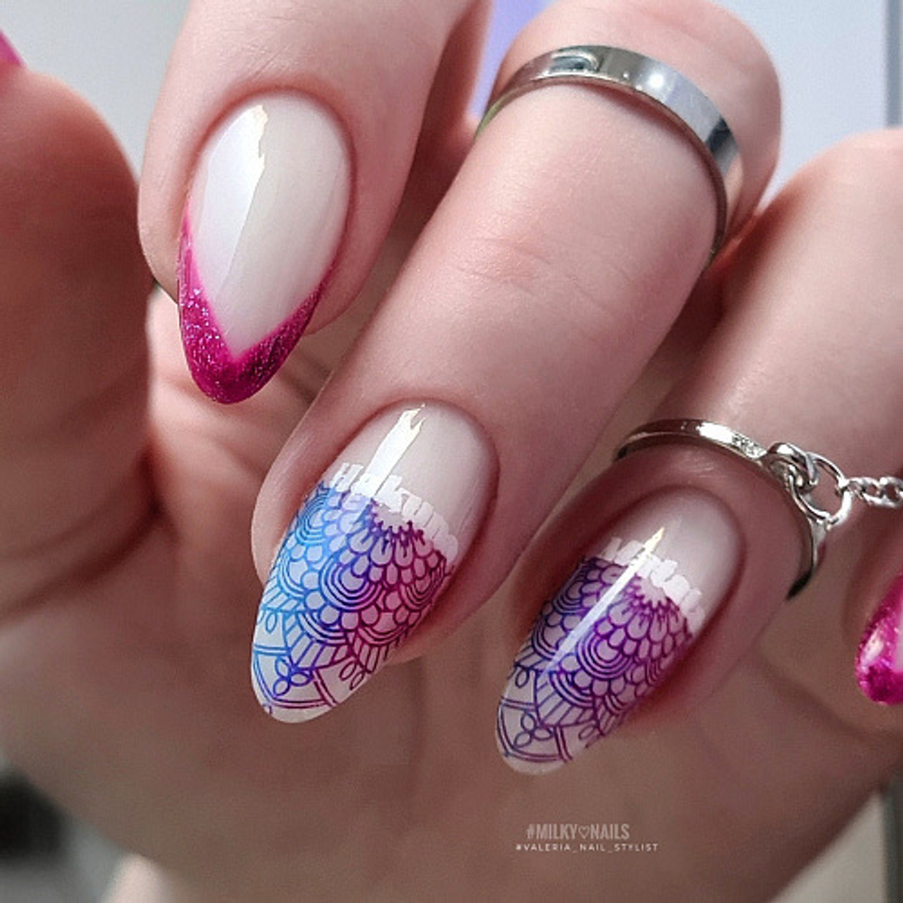 Лак для стемпинга Swanky Stamping Metallic 10 красно-пурпурный