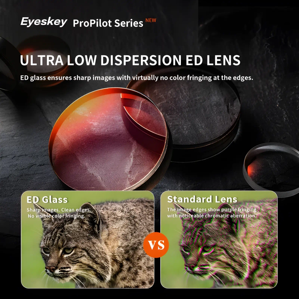 Монокуляр Eyeskey ProPilot APO EM - 10x42 стекло ED