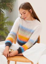 Джемпер спицами "Silkhair"