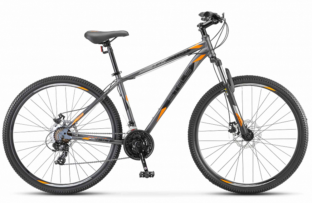 Велосипед 29" Stels Navigator-900 MD р.19" темно-серый матовый F020