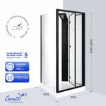 Душевая кабина Ceruttispa БЕЛЛА (BELLA) 90BF (90x90x215-225)