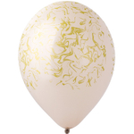 Шар латексный 35см Мрамор (Бежевый)