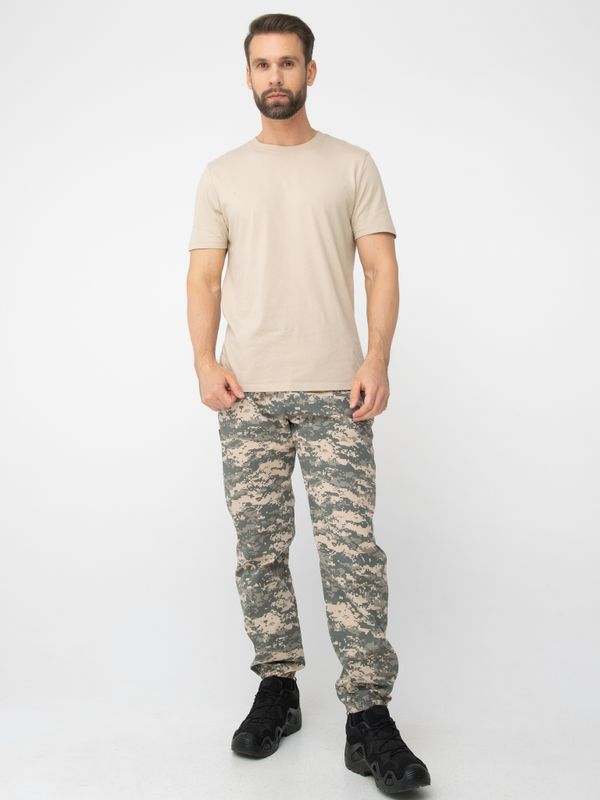 Брюки летние Стрелок ткань Смесовая (Сорочка) цвет 128/2 (светлый пиксель)