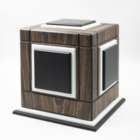 Урна для праха "Куб Квадро" с накладками