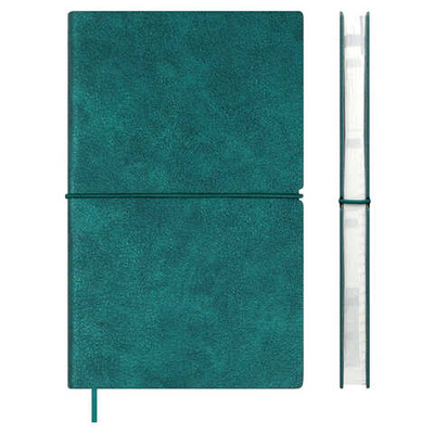 Еженедельник недатированный ESCALADA, А6+, 120 л., НАППА МЕТАЛЛИК ЗЕЛЁНЫЙ