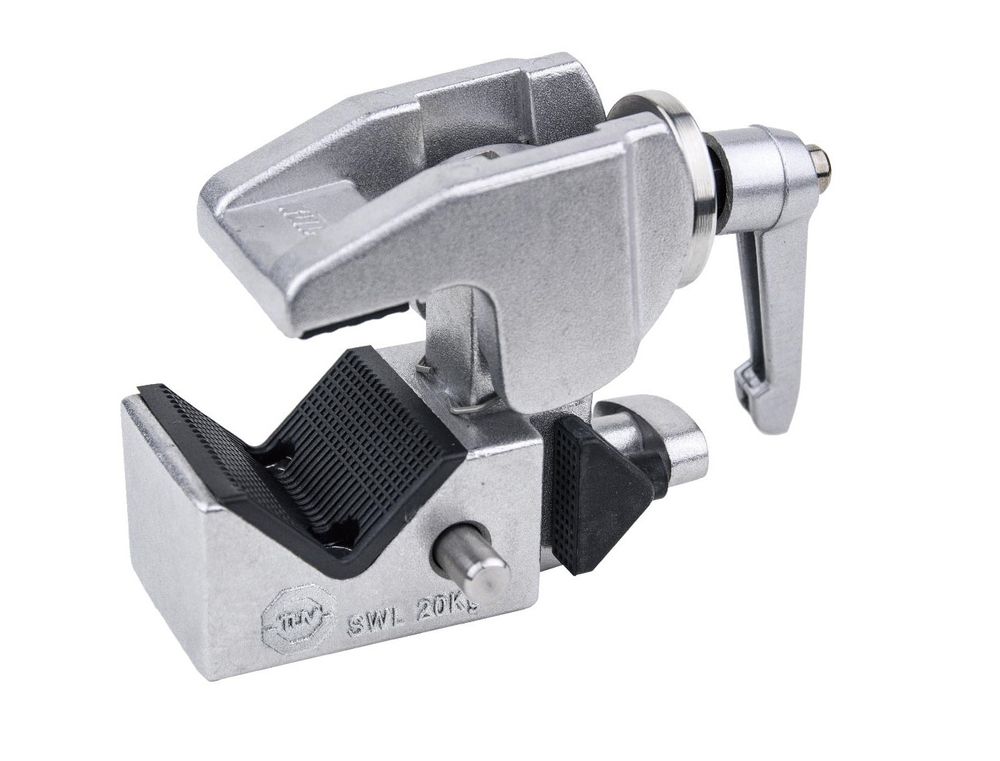 Зажим KUPO KCP-710 CONVI CLAMP SILVER W/RATCHET HANDLE & KCP-7SDL SADDLE