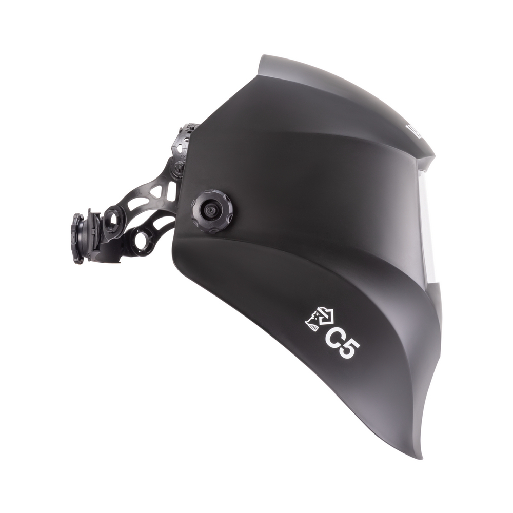 Маска сварщика VARTEG чёрная со стеклом С5