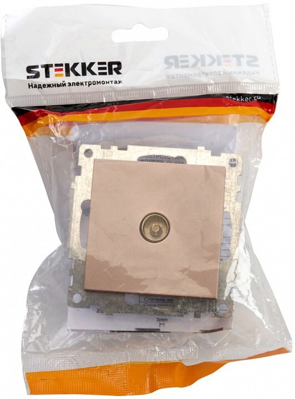 ТВ-розетка без рамки Stekker Катрин 39600