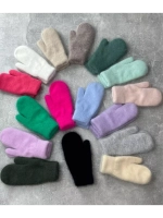 Варежки зимние теплые пушистые ангора