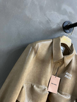 Кожаная куртка Miu Miu
