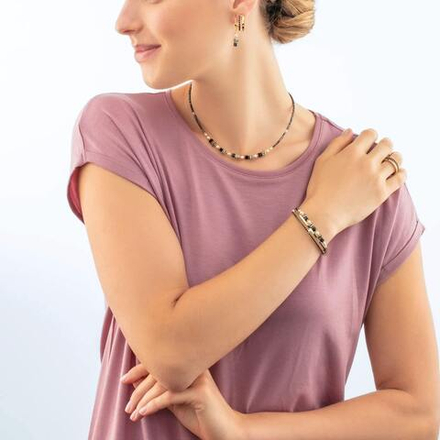 Браслет Coeur de Lion Black-Gold 0136/32-1316 19