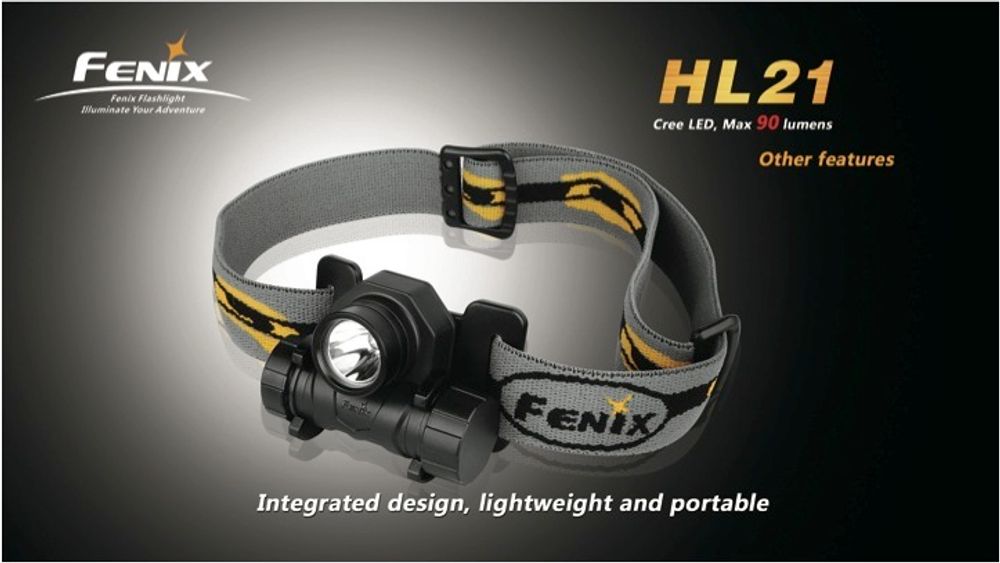 Фонарь налобный Fenix HL21 (Cree R2, 97 лм, 1 х АА)