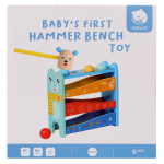 Развивающая игрушка деревянная Парковка + стучалка, коробка C-41893