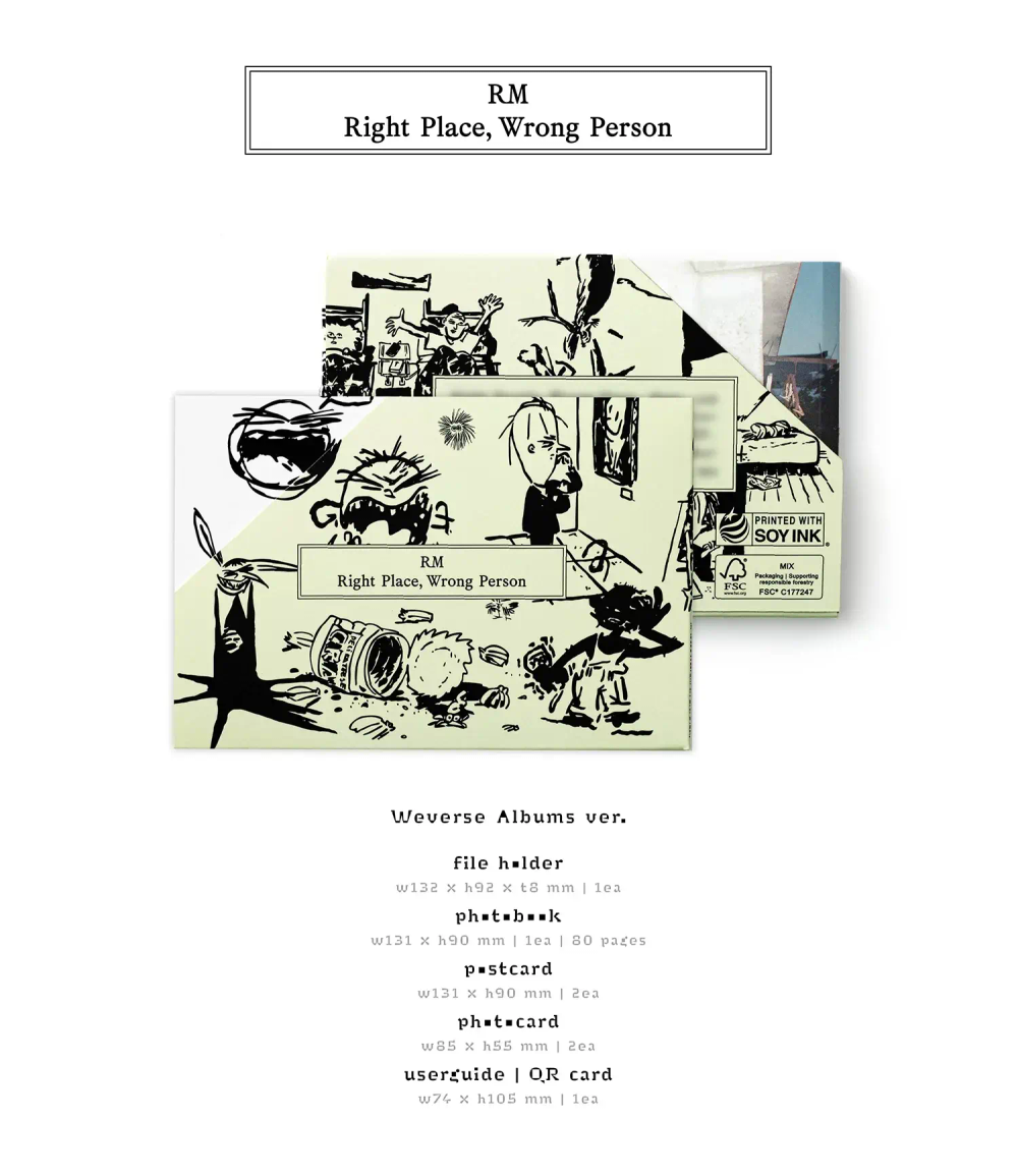 RM - Right Place, Wrong Person [Weverse Albums ver.]
