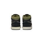 Баскетбольные кроссовки Air Jordan 1 Mid SE Black and Green Shoes
