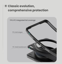 Чехол противоударный от Nillkin c поддержкой MagSafe для Vivo X200 Ultra, серия Super Frosted Shield Pro Magnetic Case