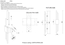 Бра Crystal Lux CARTA AP6W LED WHITE/BRASS