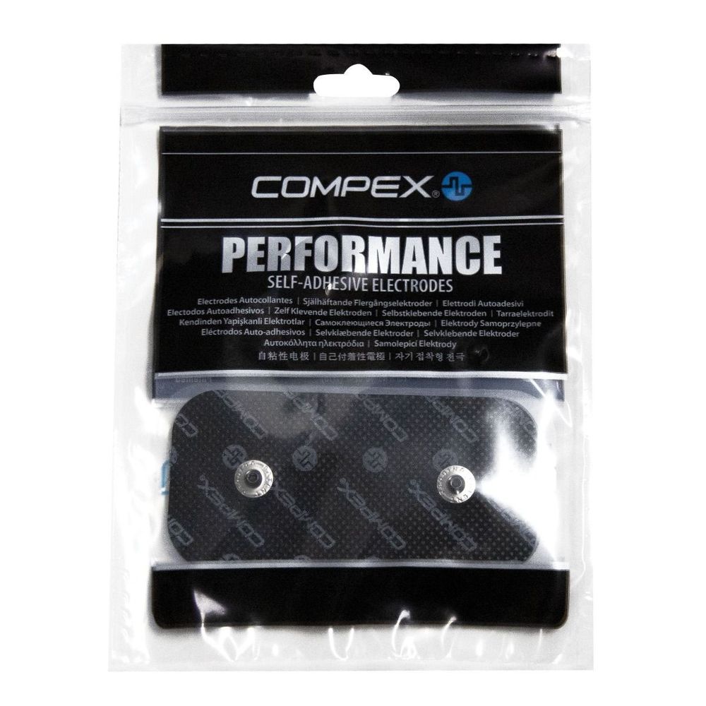 Электроды для миостимуляции Compex Performance Snap с двумя кнопками, 42216, размер 5х10см.
