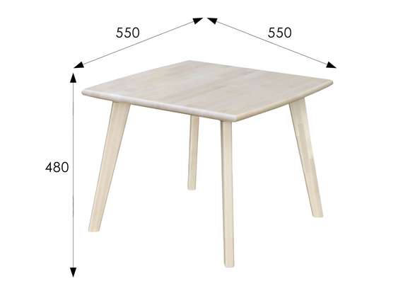 Стол журнальный Ретро квадратный лак