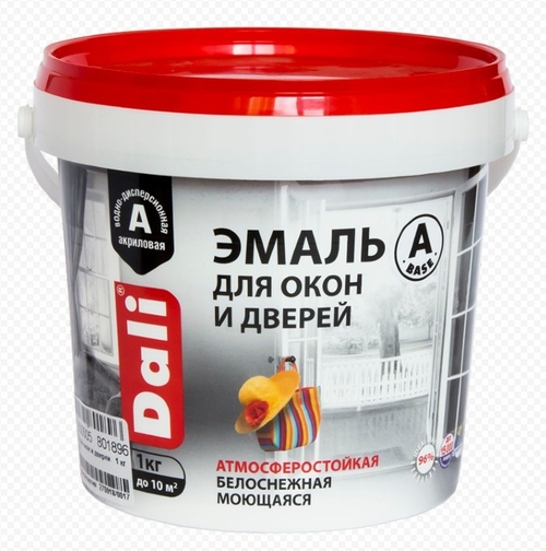 Эмаль акрил для окон и дверей 1 кг Dali