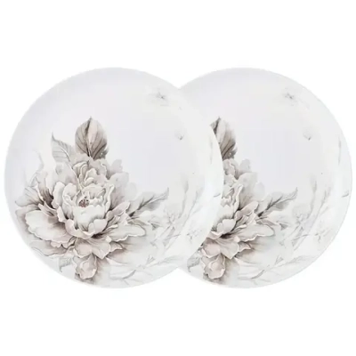 Набор тарелок закусочных 2шт, 20,5см «WHITE FLOWER»
