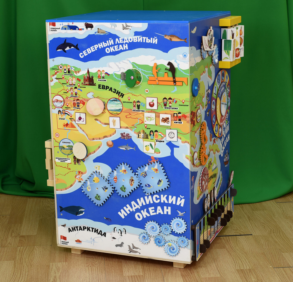 Дидактическая Бизи-тумба Занимательная география