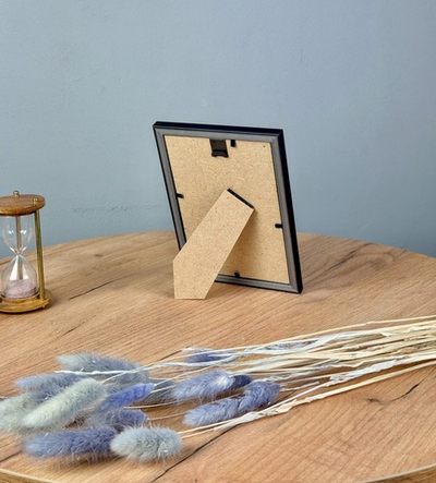 Фоторамка 10х15 см черная, без фактуры, арт. 1015.727841