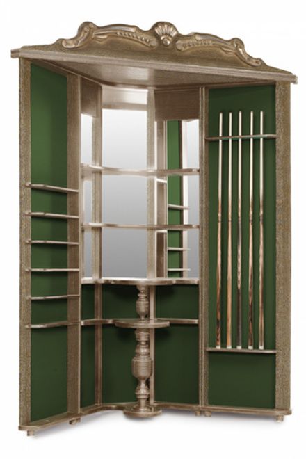 Кабинет Император Голд ясень (Манчестер 60 yellow green ш1,95)