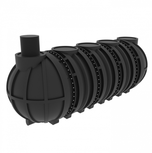 Емкость подземная горизонтальная Мультпласт M25 25000 л. горизонтальная (6770x2400x2400см;910кг;черный) - арт.555434.33