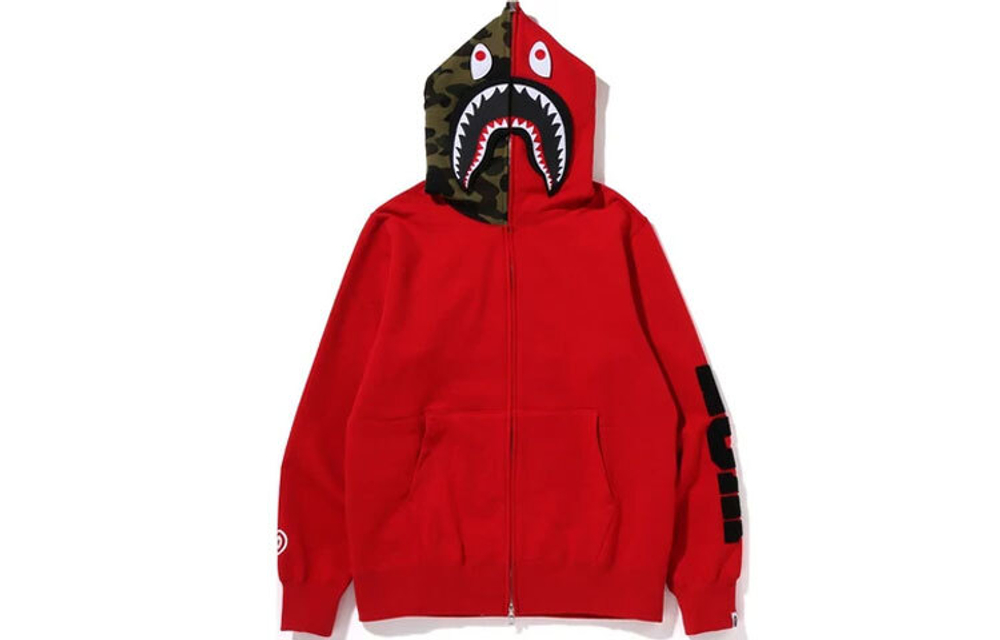 A bathing ape shark full zip hoodie sales
