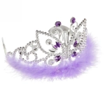 Корона «Фея Бабочка» с пухом, микс