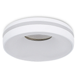 Светильник встраиваемый, GU10, D95xH38мм, IP20, белый, без лампы