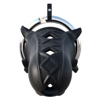 Черный замок верности Extreme Silicone Cock Blocker (Цвет: черный)