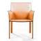 Стул с подлокотниками Barrie оранжевая кожа