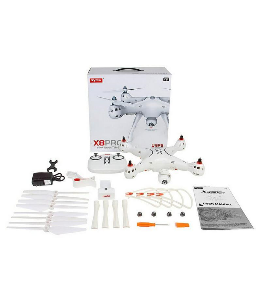Р/У квадрокоптер Syma X8PRO с FPV трансляцией Wi-Fi, GPS, барометр 2.4G RTF